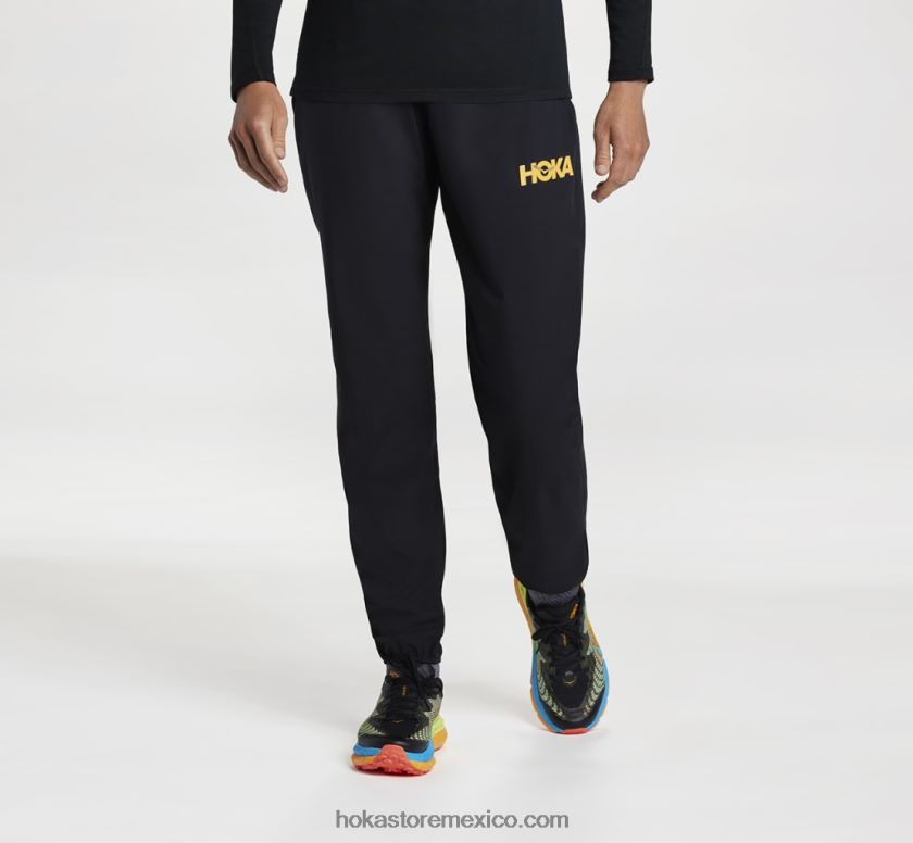 hombres Hoka pantalón impermeable ultraligero 62T0RT660 negro