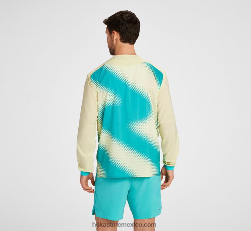 hombres Hoka Cortavientos con 1/2 cremallera 62T0RT665 fiesta