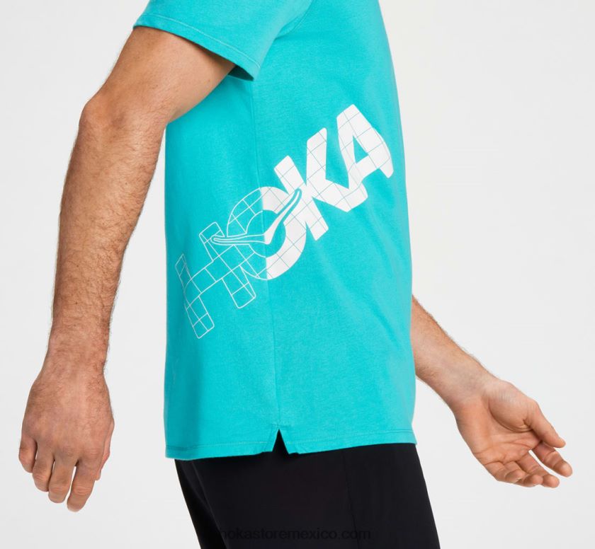 hombres Hoka camiseta todo el día 62T0RT647 cerámico