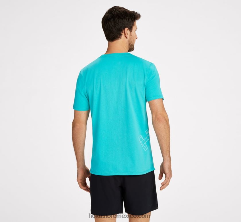 hombres Hoka camiseta todo el día 62T0RT647 cerámico