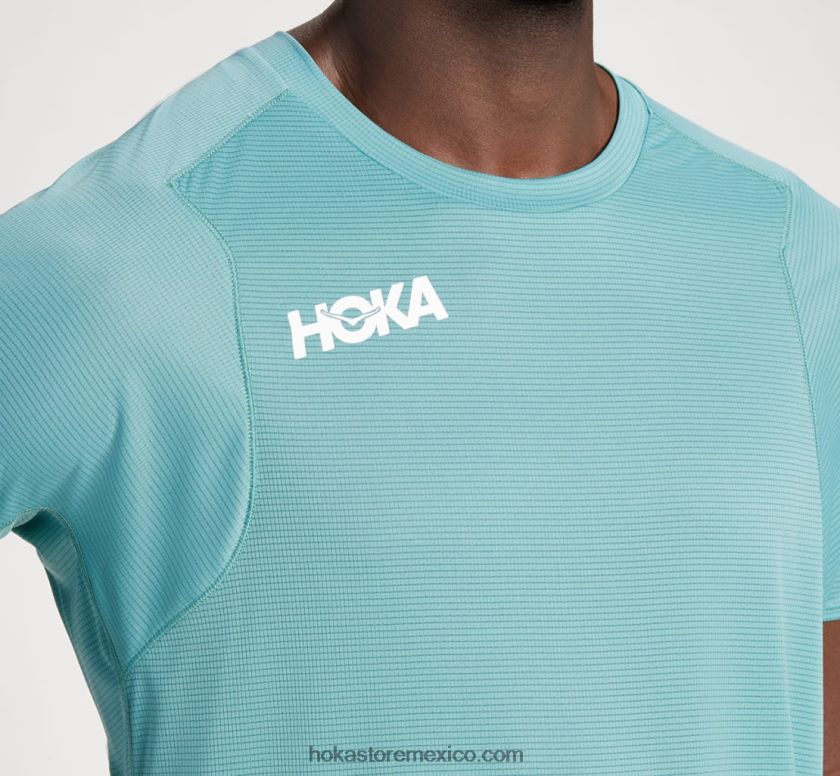 hombres Hoka deslizamiento de manga corta 62T0RT632 conducción