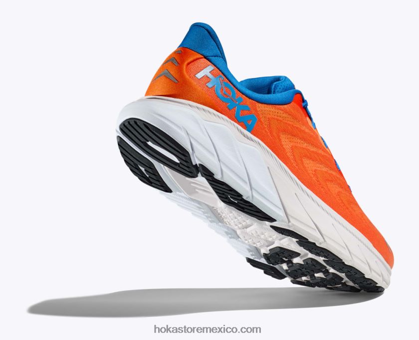 hombres Hoka arahi 6 62T0RT429 naranja vibrante/cielo costero