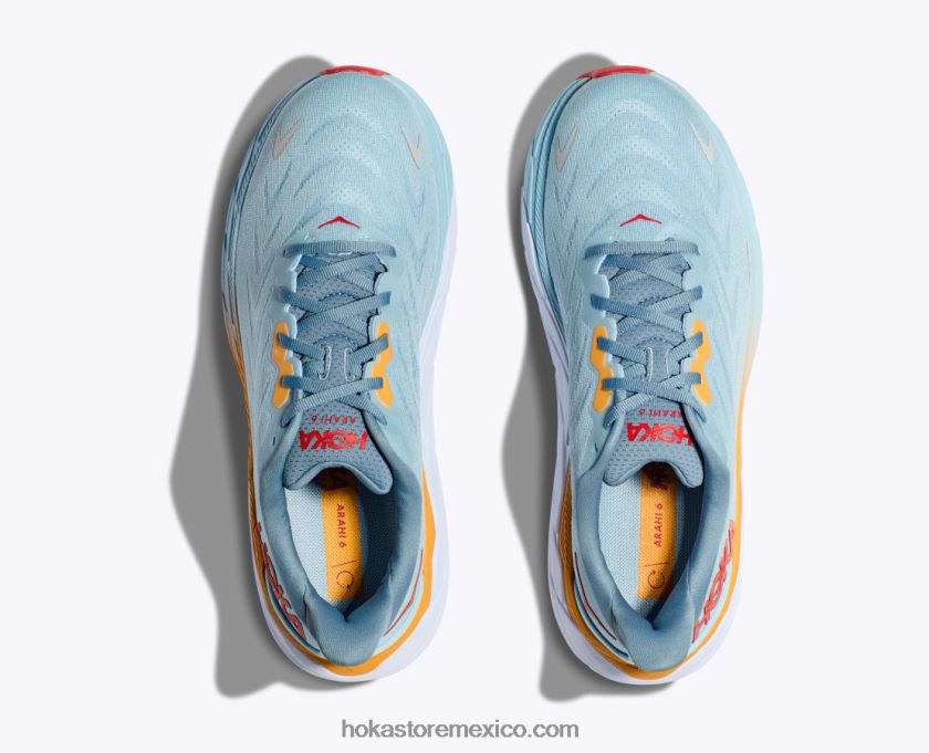 hombres Hoka arahi 6 62T0RT431 canción de verano/primavera de montaña