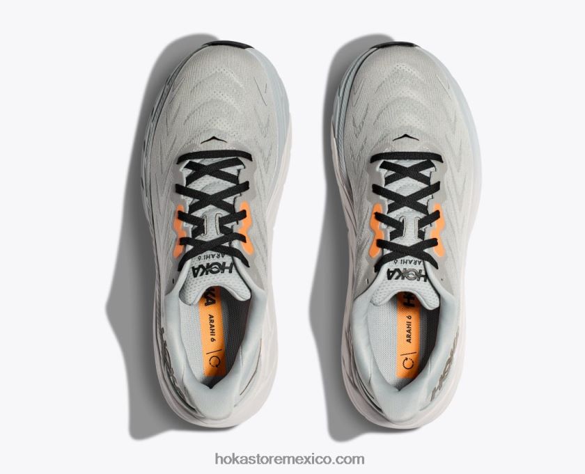 hombres Hoka arahi 6 62T0RT619 niebla del puerto/negro