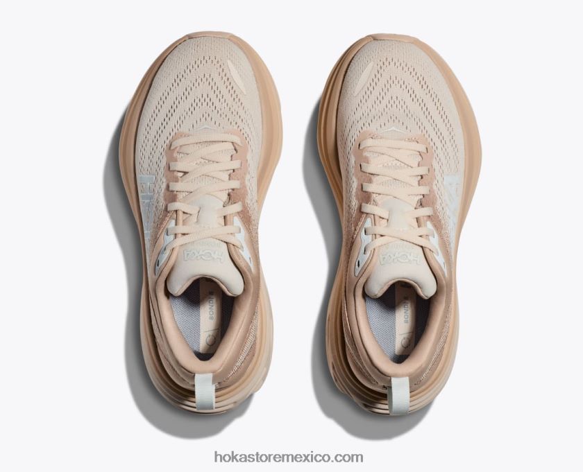 hombres Hoka bondi 8 62T0RT416 arena movediza / ponche de huevo