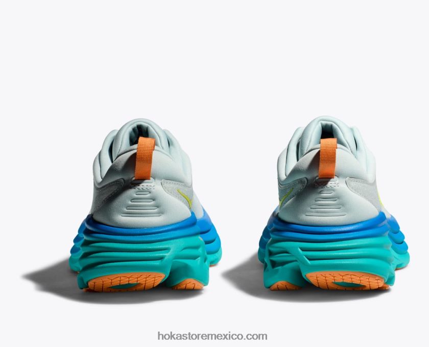 hombres Hoka bondi 8 62T0RT419 flujo de hielo/un poco de azul