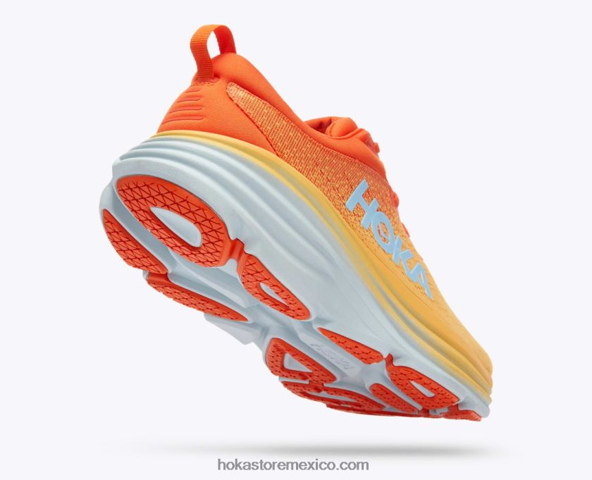 hombres Hoka bondi 8 62T0RT688 pico de frailecillo/amarillo ámbar
