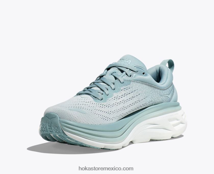 hombres Hoka bondi 8 62T0RT689 piel de tiburón/niebla del puerto