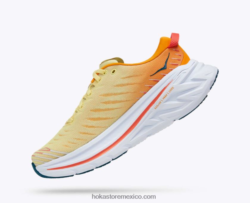 hombres Hoka bondi x 62T0RT464 amarillo pera/amarillo radiante