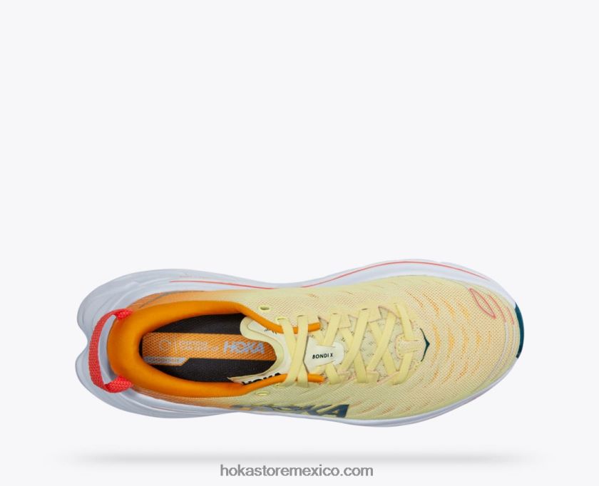 hombres Hoka bondi x 62T0RT464 amarillo pera/amarillo radiante