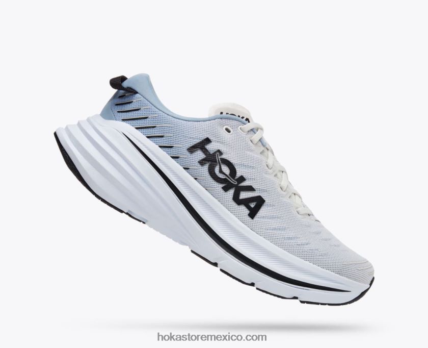 hombres Hoka bondi x 62T0RT465 blanc de blanc/niebla azul