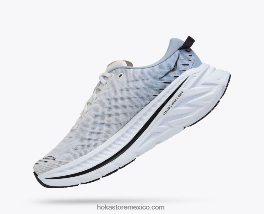hombres Hoka bondi x 62T0RT465 blanc de blanc/niebla azul