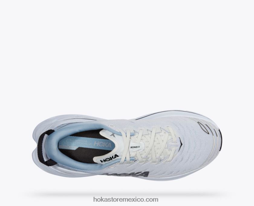 hombres Hoka bondi x 62T0RT465 blanc de blanc/niebla azul