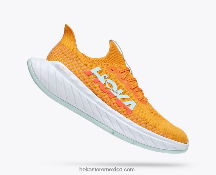 hombres Hoka carbono x 3 62T0RT456 amarillo radiante/camelia