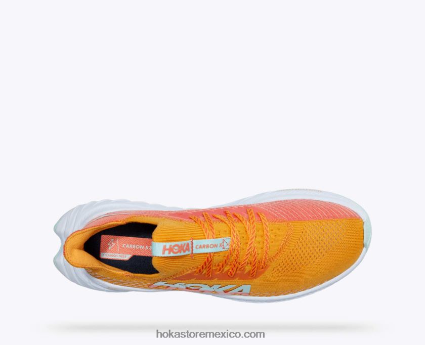 hombres Hoka carbono x 3 62T0RT456 amarillo radiante/camelia