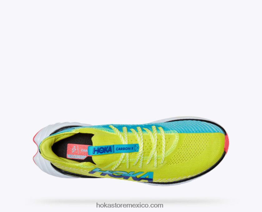 hombres Hoka carbono x 3 62T0RT457 onagra/azul marino