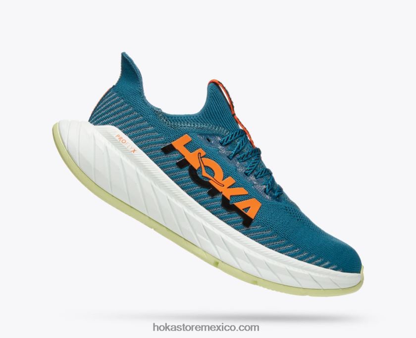 hombres Hoka carbono x 3 62T0RT460 azul coral/negro