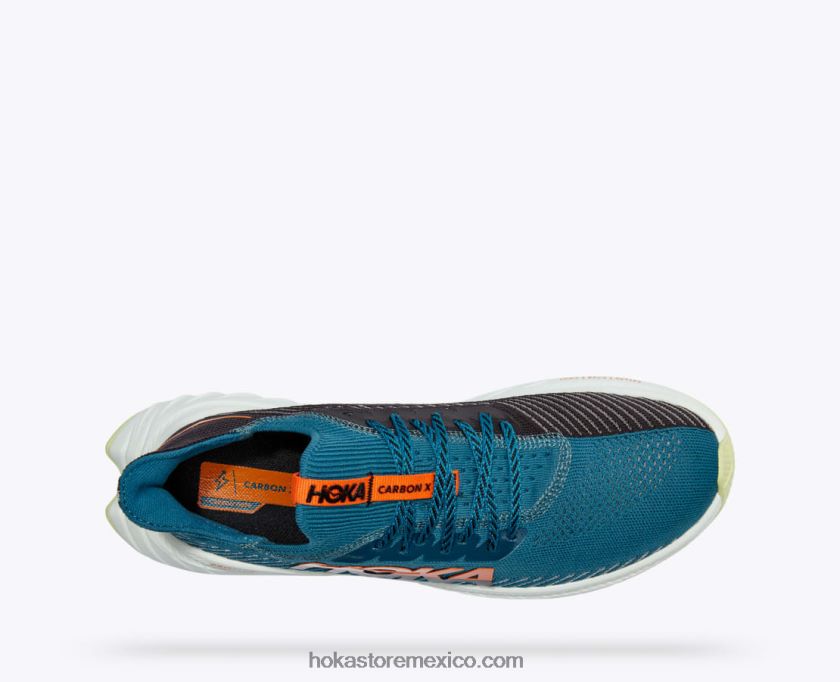 hombres Hoka carbono x 3 62T0RT460 azul coral/negro