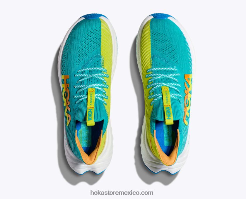 hombres Hoka carbono x 3 62T0RT559 vela ondulante/onagra