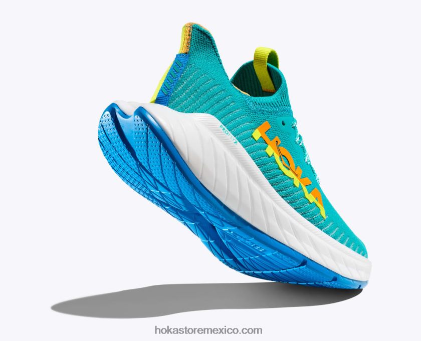 hombres Hoka carbono x 3 62T0RT559 vela ondulante/onagra