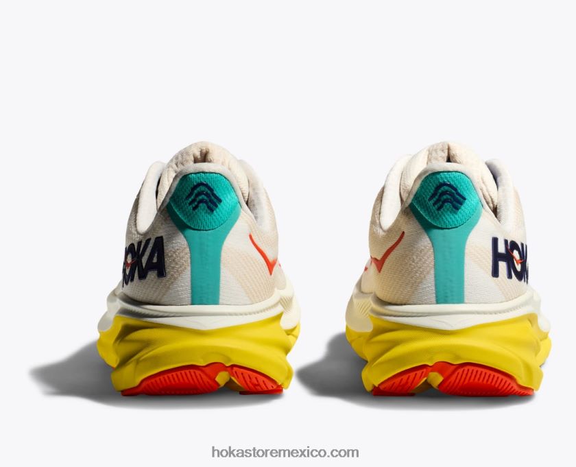 hombres Hoka clifton 9 62T0RT412 ponche de huevo/fruta de la pasión