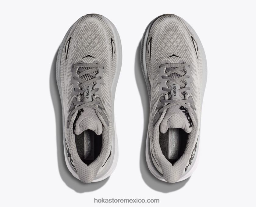 hombres Hoka clifton 9 62T0RT589 niebla del puerto/negro