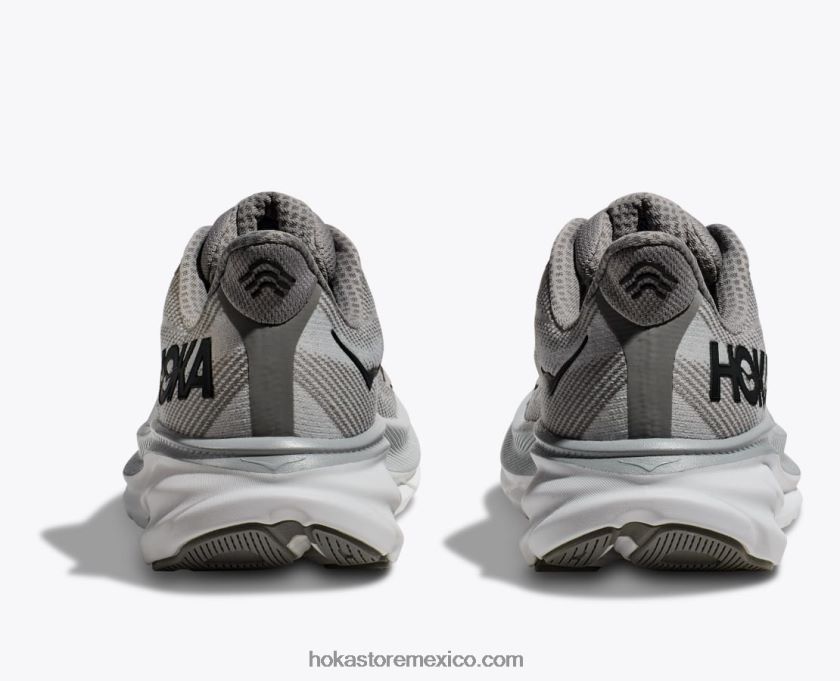 hombres Hoka clifton 9 62T0RT589 niebla del puerto/negro