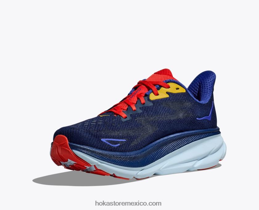 hombres Hoka clifton 9 62T0RT590 azul mandón/azul deslumbrante