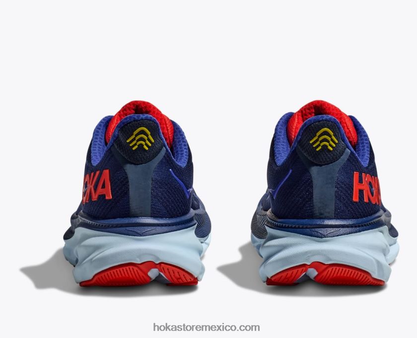 hombres Hoka clifton 9 62T0RT590 azul mandón/azul deslumbrante