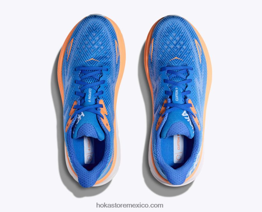 hombres Hoka clifton 9 62T0RT591 cielo costero/todos a bordo