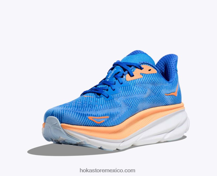 hombres Hoka clifton 9 62T0RT591 cielo costero/todos a bordo