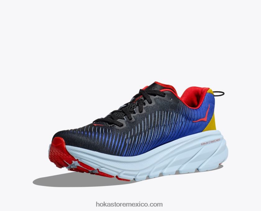 hombres Hoka rincón 3 62T0RT444 negro/azul deslumbrante