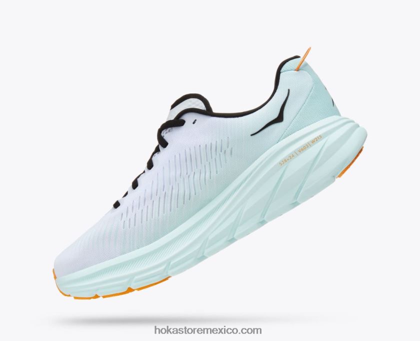 hombres Hoka rincón 3 62T0RT447 vidrio blanco/azul