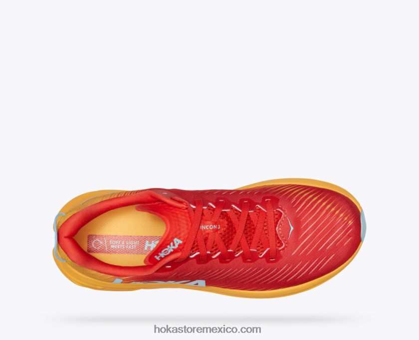 hombres Hoka rincón 3 62T0RT595 fiesta/amarillo ámbar