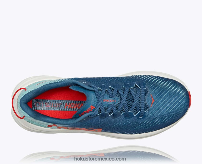hombres Hoka rincón 3 62T0RT602 verde azulado real/azul cáscara de huevo