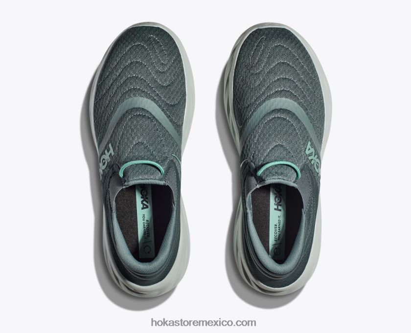 hombres Hoka zapato de recuperación ora 2 62T0RT624 verde balsamo/mercurio