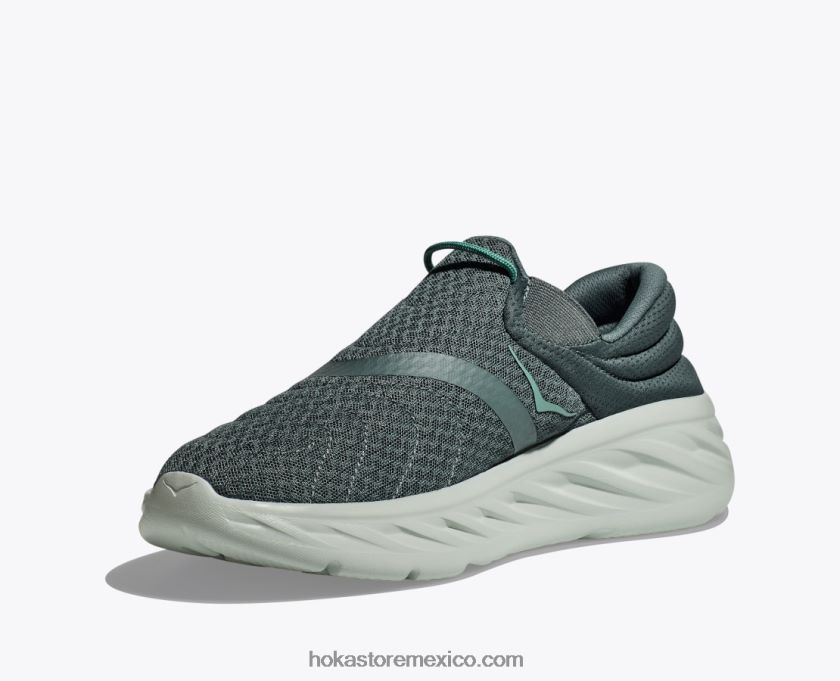 hombres Hoka zapato de recuperación ora 2 62T0RT624 verde balsamo/mercurio