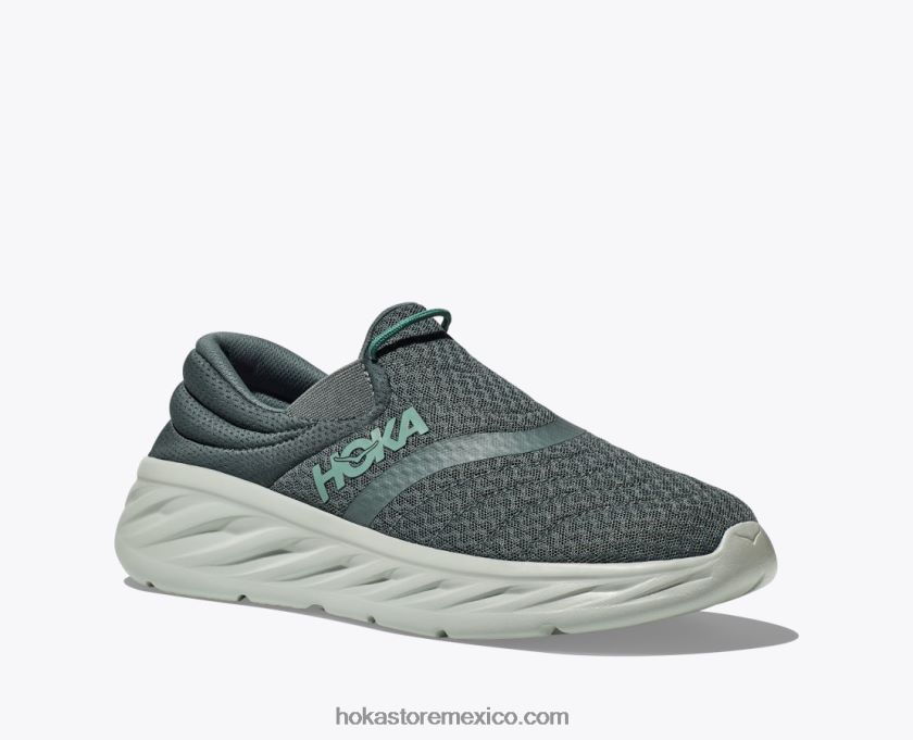 hombres Hoka zapato de recuperación ora 2 62T0RT624 verde balsamo/mercurio