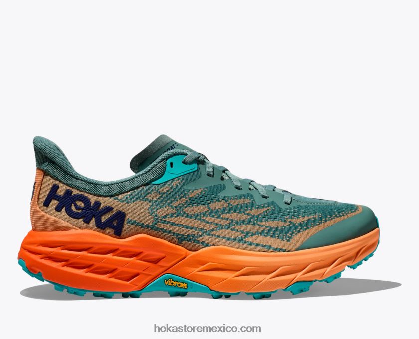 hombres Hoka cabra rápida 5 62T0RT489 enrejado/naranja simulada