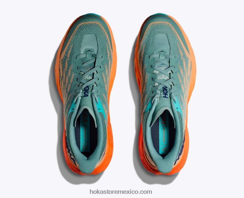 hombres Hoka cabra rápida 5 62T0RT489 enrejado/naranja simulada