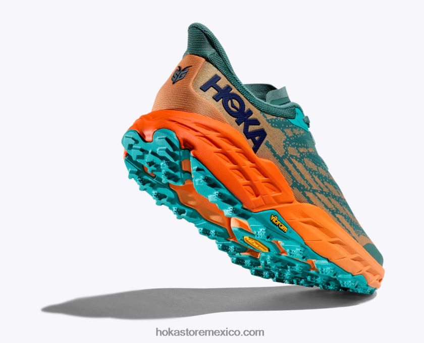 hombres Hoka cabra rápida 5 62T0RT489 enrejado/naranja simulada