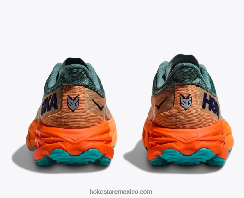 hombres Hoka cabra rápida 5 62T0RT489 enrejado/naranja simulada