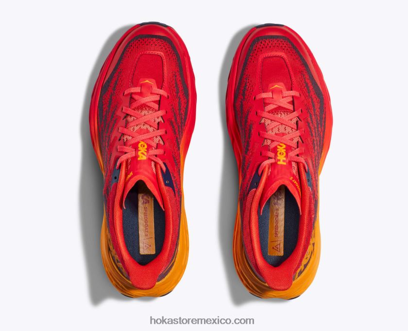 hombres Hoka cabra rápida 5 62T0RT605 fiesta/amarillo radiante