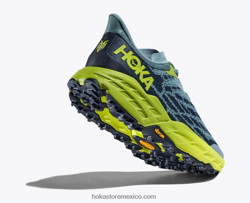 hombres Hoka cabra rápida 5 62T0RT606 azul piedra/cidra oscuro