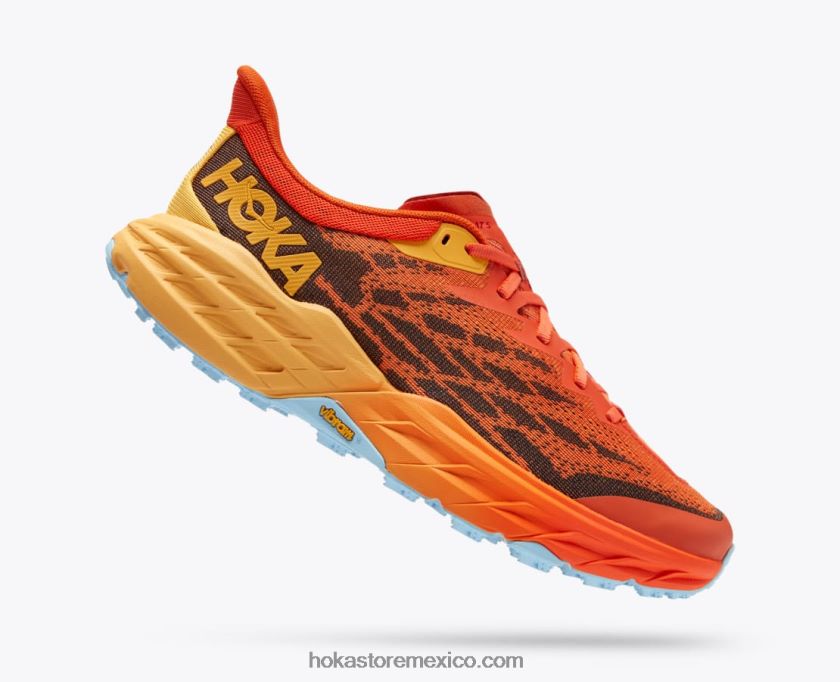 hombres Hoka cabra rápida 5 62T0RT608 pico de frailecillo/amarillo ámbar
