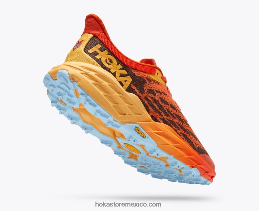 hombres Hoka cabra rápida 5 62T0RT608 pico de frailecillo/amarillo ámbar