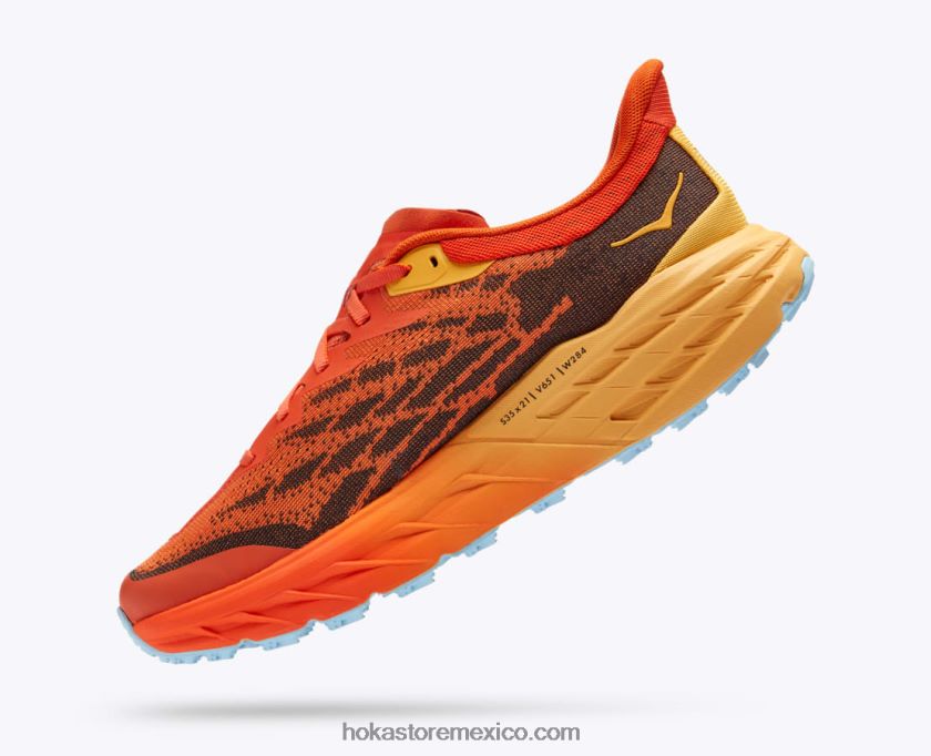hombres Hoka cabra rápida 5 62T0RT608 pico de frailecillo/amarillo ámbar