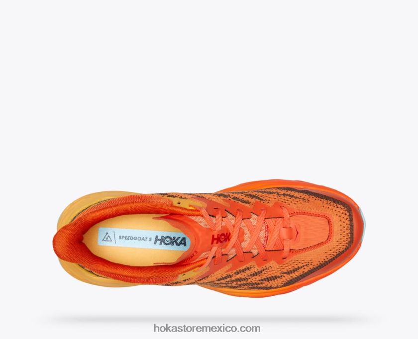 hombres Hoka cabra rápida 5 62T0RT608 pico de frailecillo/amarillo ámbar