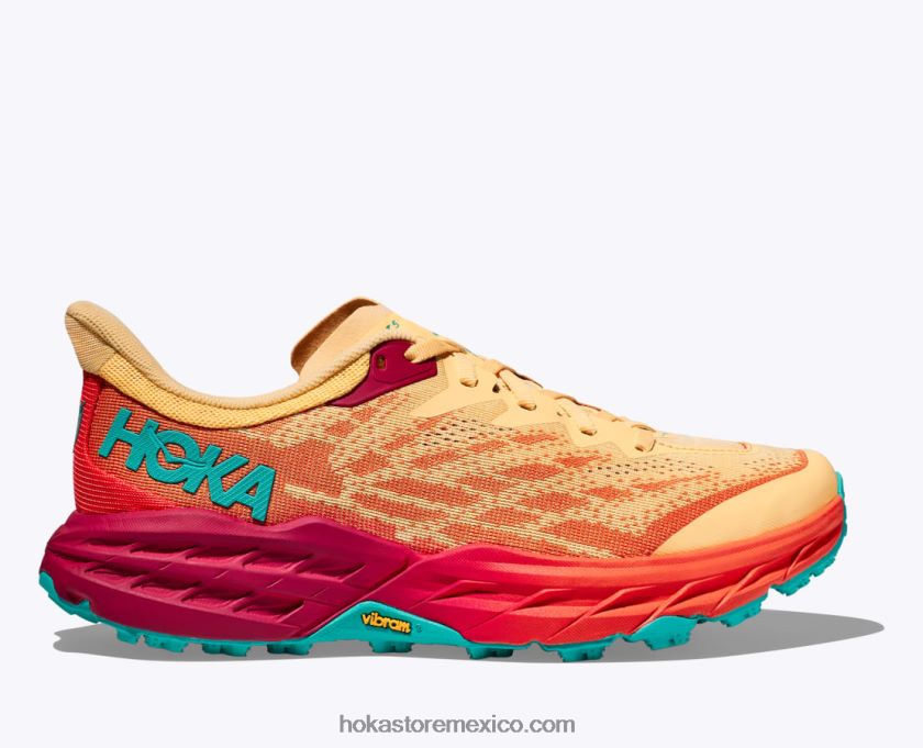 hombres Hoka cabra rápida 5 62T0RT610 fiesta/amarillo radiante