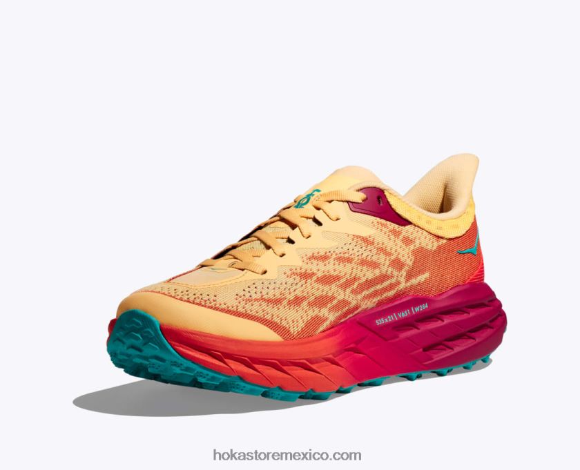 hombres Hoka cabra rápida 5 62T0RT610 fiesta/amarillo radiante